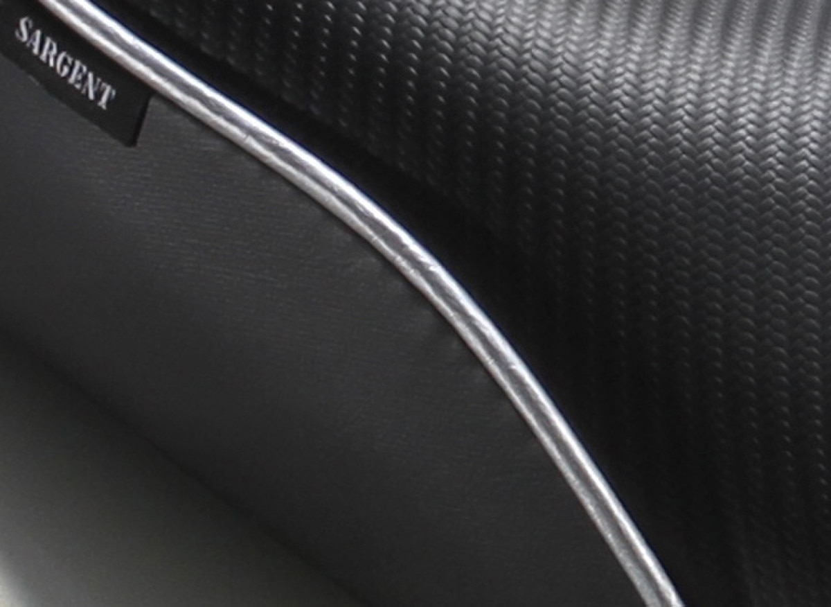 World Sport Motorcycle Seat for the Suzuki DL 650 2012-2016 Low Version with CFX and silver welt.